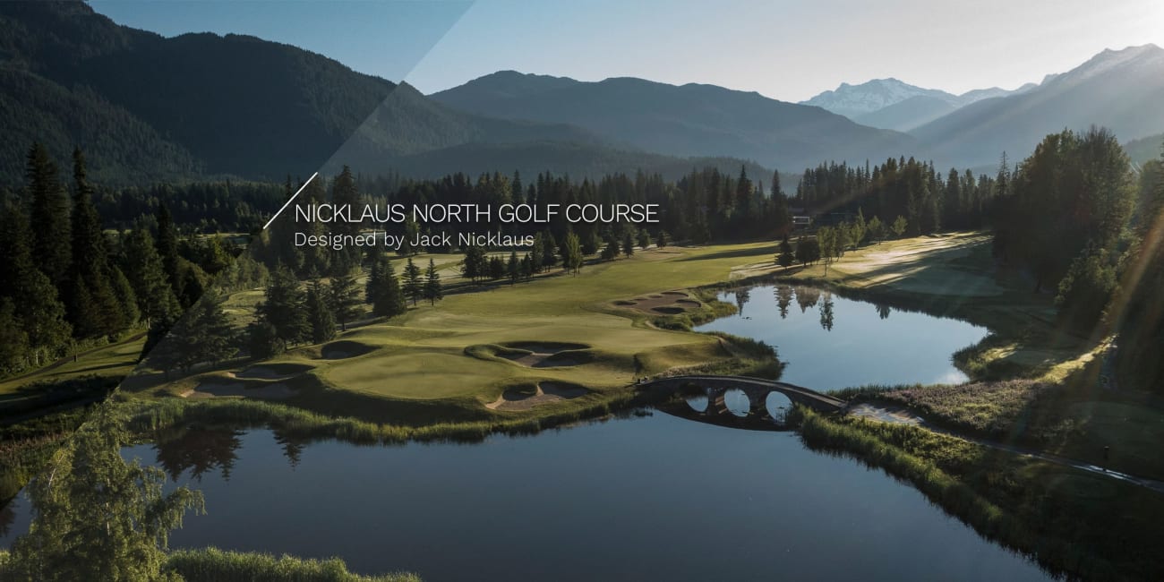 Nicklaus North Golf Course in the mountains near Whistler